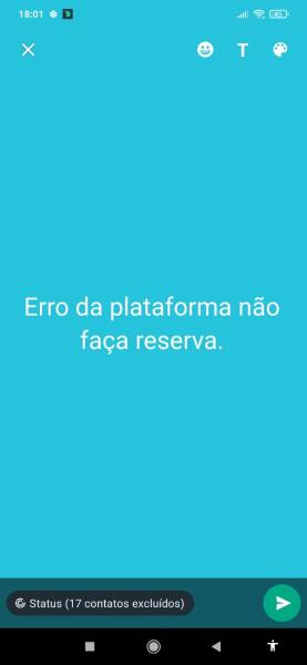 Erro plataforma